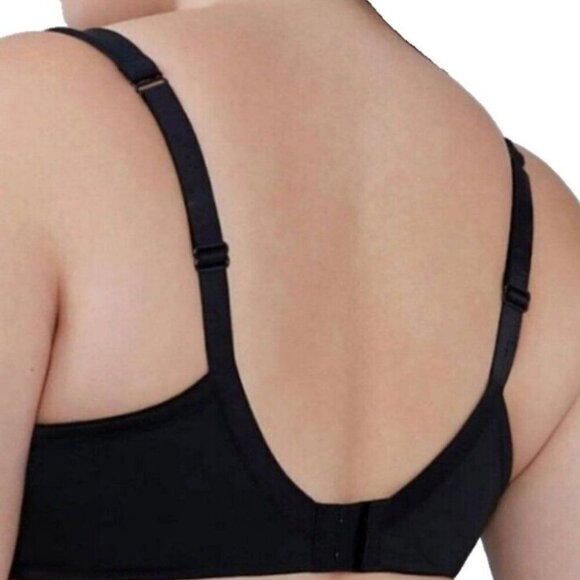 Cacique 42DDD Black Wireless T-Shirt Bra Lightly Lined Plus Size - Picture 3 of 9